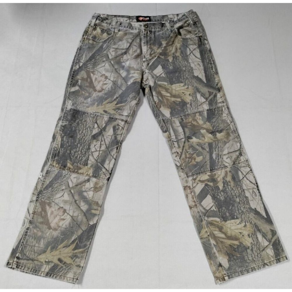 Outfitters Ridge Realtree Hardwoods Camo Hunting Jeans Pants, Mens 38 x 34